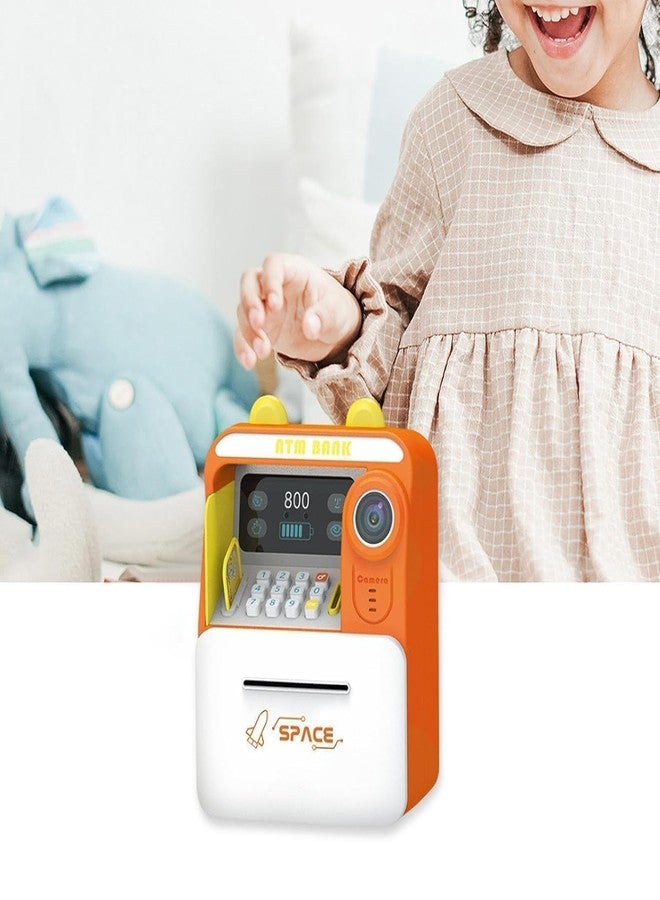 EXOMOON حصالة نقود إلكترونية فاخرة للأطفال من إكسومون، مزودة بقفل بكلمة مرور وحساس بصمة الإصبع، متعددة الألوان (عبوة من قطعة واحدة) - Image 3